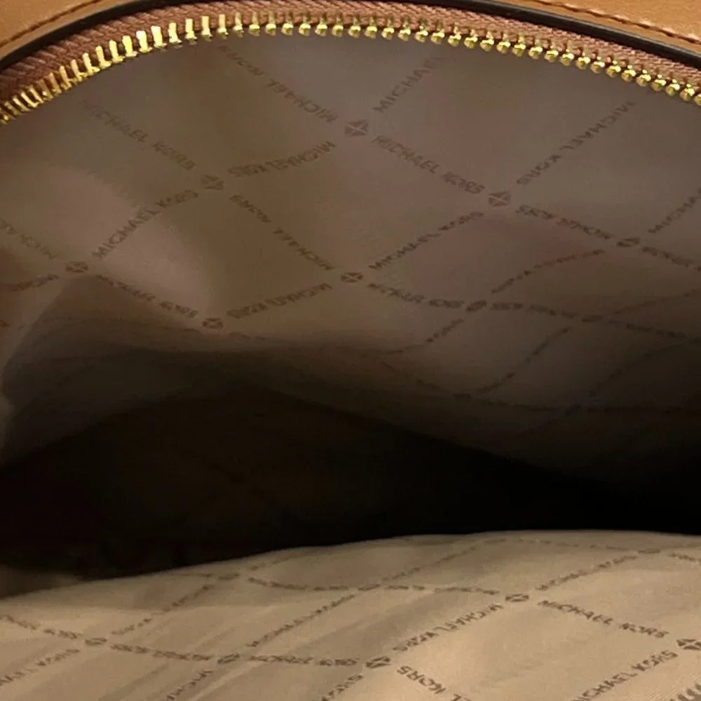 Michael Kors Jaycee Large Zip Pocket Backpack MK Brown - Picture 7 of 7